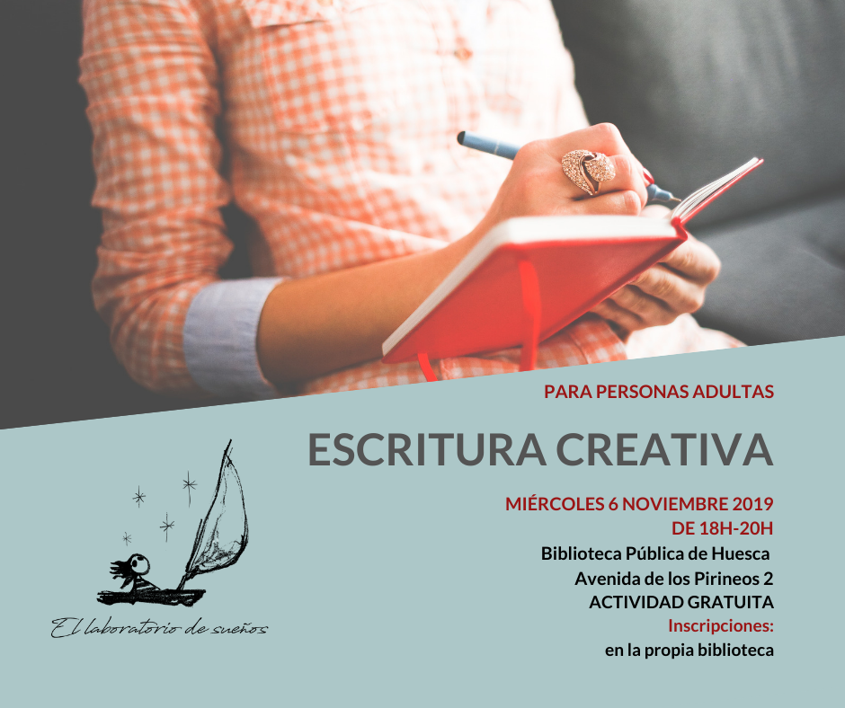 Taller gratuito de escritura creativa en Huesca – El Laboratorio de Sueños
