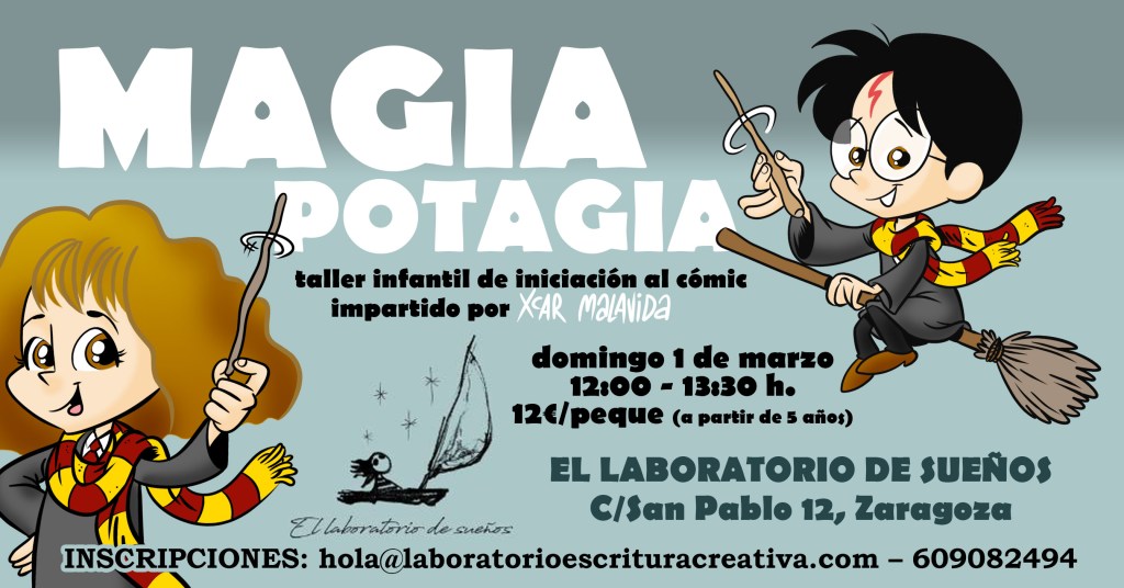 Taller Infantil de Cómic (por XCAR Malavida): ¡¡Especial Magia&nbsp;Potagia!!