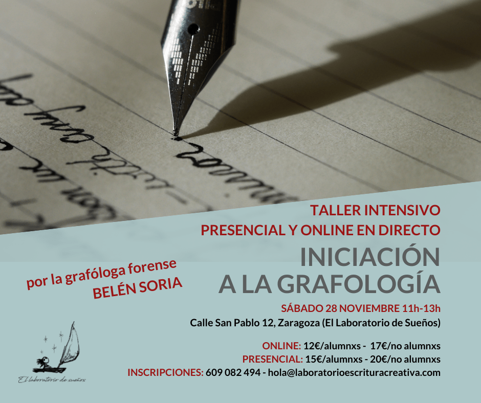 Taller Intensivo: Iniciación a la Grafología, por Belén&nbsp;Soria.